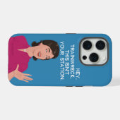 Hé, treinwrak. iPhone hoesje (Achterkant horizontaal)