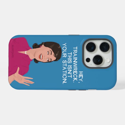 Hé, treinwrak. iPhone hoesje (Achterkant horizontaal)