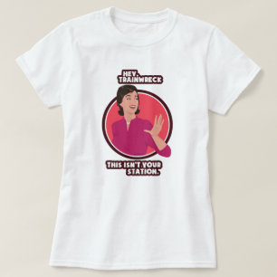Hé, treinwrak. t-shirt