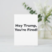 Hé Trump, je bent bang. Briefkaart (Staand voorkant)