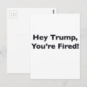 Hé Trump, je bent bang. Briefkaart (Voorkant / Achterkant)