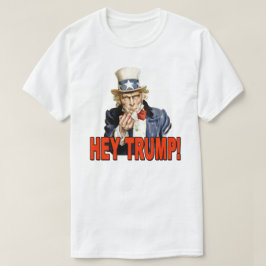 Hé Trump! Oom Sam met middelvinger anti-Trump T-shirt