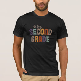 Hé, tweedeklasser, terug naar school ontwerp t-shirt