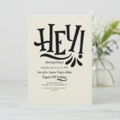 Hé uitnodiging (Staand voorkant)