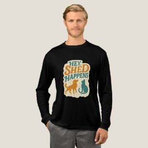 Hé, verharen gebeurt: humor over huisdierhaar Tri-Blend shirt