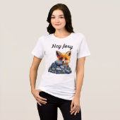 Hé vos Tri-Blend shirt (Voorkant volledig)