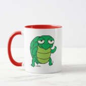 Hé vriend! Cartoon Turtle Coffee Mok (Links)