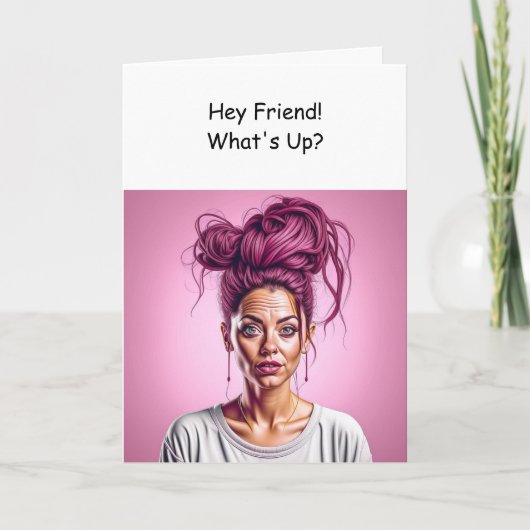 Hé vriend, wat is er? kaart (Voorkant)