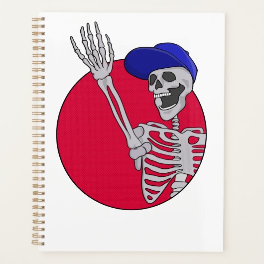 Hé vrienden Cool en grappig skelet Planner (Voorkant)