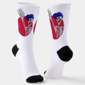 Hé vrienden Cool en grappig skelet Sokken (Gebogen)