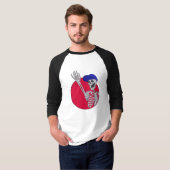 Hé vrienden Cool en grappig skelet T-shirt (Voorkant volledig)
