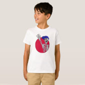 Hé vrienden Cool en grappig skelet T-shirt (Voorkant volledig)