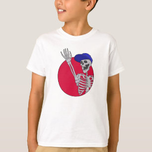 Hé vrienden Cool en grappig skelet T-shirt