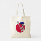 Hé vrienden Cool en grappig skelet Tote Bag (Achterkant)