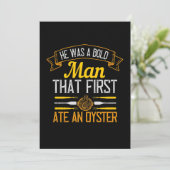 He Was A Bold Man That First Ate An Oyster Save The Date (Staand voorkant)