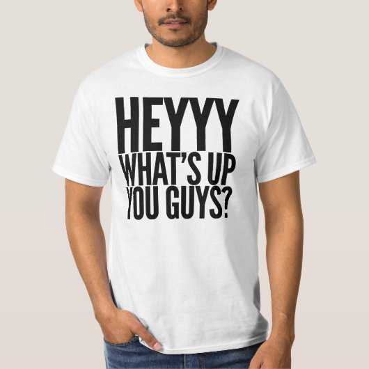 Hé, wat is er met jullie? - Mannen T-shirt (Voorkant)