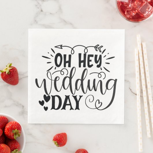 Hé Weddendag Servet (Insitu)