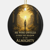 He Who Dwells Psalm 91 Christian Art Keramisch Ornament (Links)