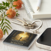 He Who Dwells Psalm 91 Christian Art Sleutelhanger (Voorkant Rechts)