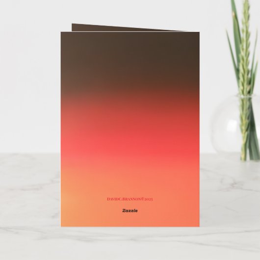 "He who hesitates" (Any) Gift Kaart (Achterkant)