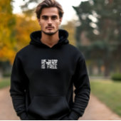He who is brave is free quote white black hoodie