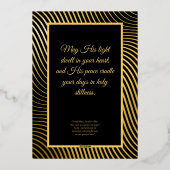 He who is bringing the Light Foil Holiday Card Folie Feestdagenkaart (Achterkant)