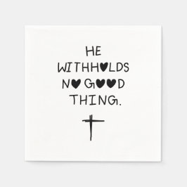 He withholds no good things servet