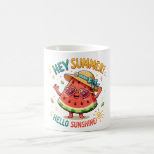 Hé Zomer Hallo Zonneschijn Watermeloen Koffiemok