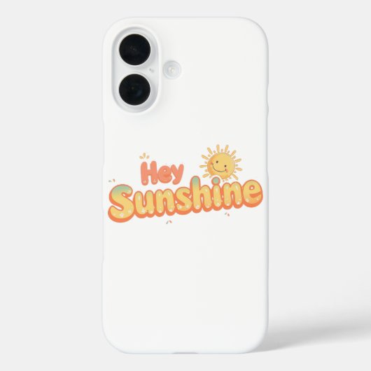 "Hé Zonneschijn" met glimlachende zon Case-Mate iPhone Case (Achterkant)