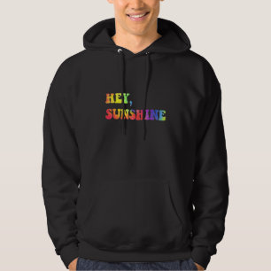 Hé Zonneschijn   Retro Cool 1970s Jargon Disco Tij Hoodie