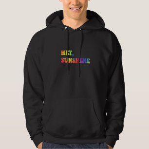 Hé Zonneschijn Retro Cool 1970s Jargon Disco Tijdp Hoodie