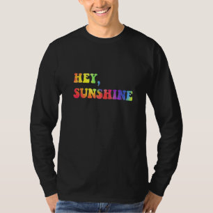 Hé Zonneschijn Retro Cool 1970s Jargon Disco Tijdp T-shirt
