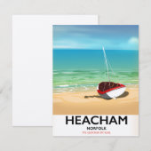 Heacham Norfolk vintage zeeposter (Voorkant / Achterkant)