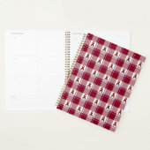 Head and Neck Cancer Awareness Plaid Burgundy Planner (Display)
