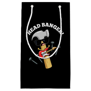 Head Banger Grappige Muziek Woordspelingen Donkere Klein Cadeauzakje