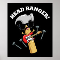 Head Banger Grappige Muziek Woordspelingen Donkere