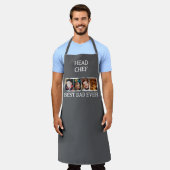 Head Chef Best Dad Ever 4 photo white grey Schort (Gedragen)