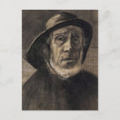 Head Fisherman, Beard Sou'wester, Vincent van Gogh Briefkaart (Voorkant)