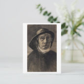 Head Fisherman, Beard Sou'wester, Vincent van Gogh Briefkaart (Staand voorkant)