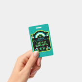 Head Garden Gnome Gardener Badge (Handheld)