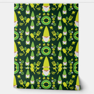 Head Garden Gnome Gardener Behang