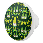 Head Garden Gnome Gardener Keramische Knop (Rechts)