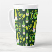 Head Garden Gnome Gardener Latte Mok (Linkerhoek)