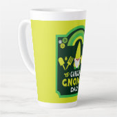 Head Garden Gnome Gardener Latte Mok (Linkerhoek)