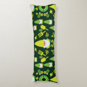 Head Garden Gnome Gardener Lichaamskussen (Voorkant Verticaal)