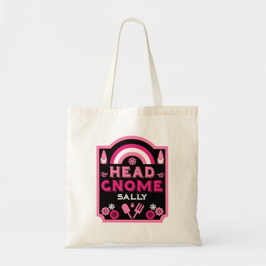 Head Garden Gnome Gardener Tote Bag (Voorkant)