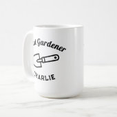 Head Gardener Humor Funny Garden Trowel Custom Koffiemok (Voorkant links)