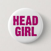 Head Girl Ronde Button 5,7 Cm (Voorkant)