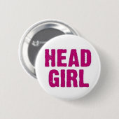 Head Girl Ronde Button 5,7 Cm (Voorkant /achterkant)