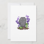 Head Horror Halloween Party  Kaart (Achterkant)